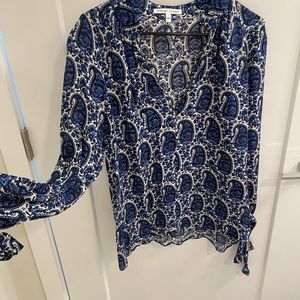 Derek Lam V Neck Blouse
